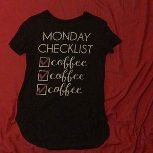 Funny Black Casual Tee